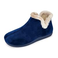 JOMIX Womens Winter Classic Personality Slippers Snowflake Pattern Slippers Warm Fluffy Boots for Home Indoor and Outdoor MD2430