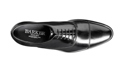 Image of BARKER Winsford Men's Handmade Leather Oxford Dress Shoes - Timeless Elegance, Premium Craftsmanship, Full Leather Insole & Sole
