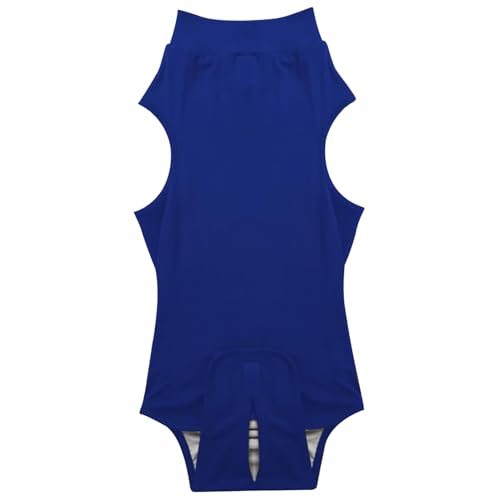 Lawnrden Dog Surgery Recovery Suit Anti Lick Soft breathable Dog Neuter Recovery Suit 3 Size Washable Flexible Accelerated Healing Blue Surgical Onesie For Dogs (S), Dog Spay Recovery Suit