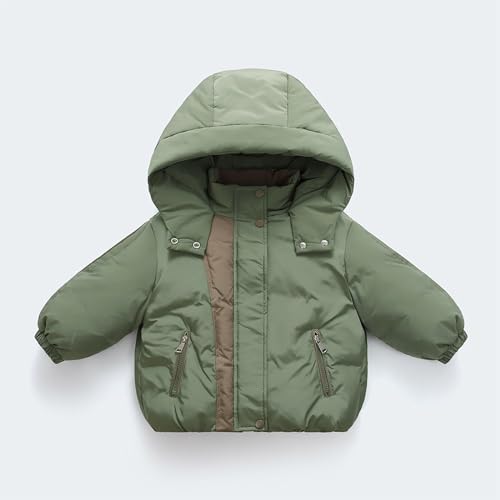 Leather Coats for Boys Boys Winter Warm Thick Solid Cotton Long Sleeve Padded Jacket Coat Clothes3