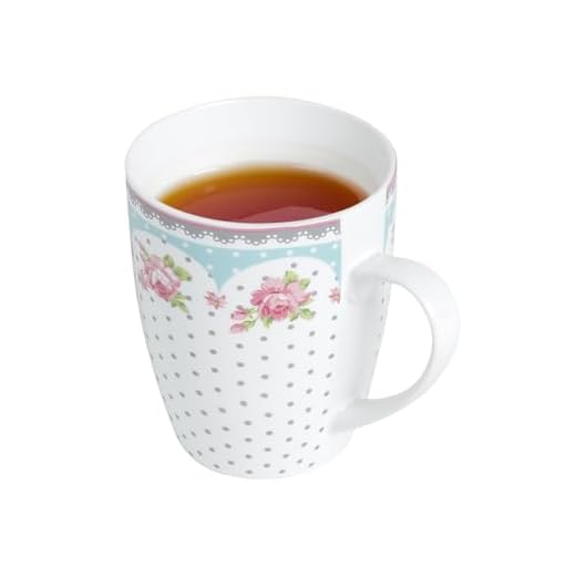 Conjunto Caneca com Tampa e Filtro de Porcelana Amelia Lyor Rosa/ Branco