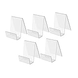 Présentoir de livres transparent - la conception lui permet d'être placé de stable la table pour un déplacement et un repositionnement faciles, support d'étagère transparent