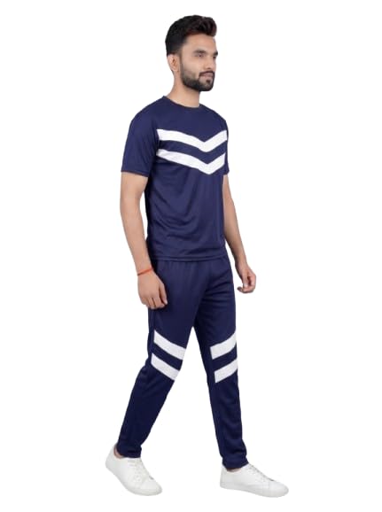 Men’s Tracksuit Co-ord Set – Stylish T-Shirt & Jogger Pant Lower Combo Soft Stretchable Activewear Tracksuit for Gym Sports Running Travel & Daily Casual Wear For Boys-image-24