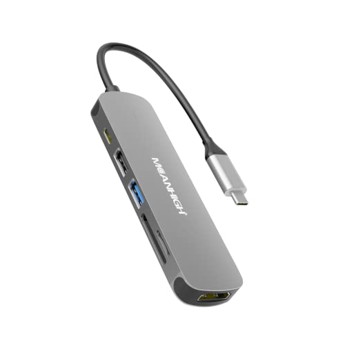 Adaptateur 6 en 1 type C vers USB avec charge rapide PD 100W et sortie HDMI 4K