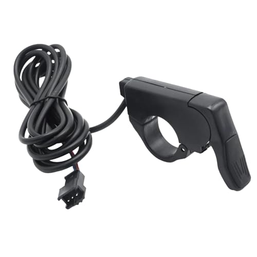 ZUDKSUY 7/8 22mm Ebike Thumb Throttle Electric Scooter Throttle Electric Throttle Thumb Throttle Left/Right Hand Thumb Throttle for 24V 36V 48V 52V 60V 72V Electric E-Bikes (SM Plug)