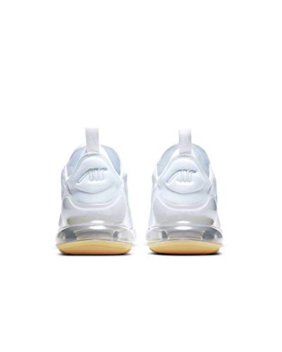 Image of Nike Men's Air Max 270 Shoes, White /Gum Light Brown /White, 14