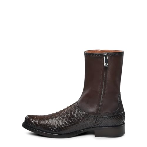 FRANCO CUADRA Men's Boot in Genuine Python Leather Brown 827PBTS4