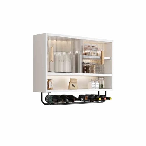 DFGHNBVC Armario De Pared De Aleación De Aluminio con Cristal para Especias Y Puertas Metálicas para Baño, Cocina Y Dormitorio. 80 Cm De Profundidad (31,5 Pulgadas).