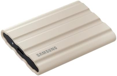 SAMSUNG dysk T7 Shield przenośny SSD 2 TB, zewnętrzny dysk SSD USB 3.2 generacji, beżowy (MU-PE2T0K/EU)