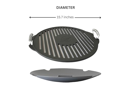 Spitfire BBQ Grill Set for Patrol Rocket Stove, Grill with cast Iron Rack, Unique Barbecue Grill Set, Ultimate Outdoor Camping Backpacking Cooking Gear