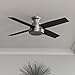 Hunter Fan Company 59247 Dempsey 52 inch Ceiling Fan with Light and Remote, Low Profile Indoor, Brushed Nickel Finish