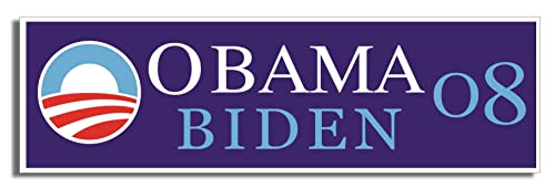 Image of Gear Tatz - Obama Biden '08 - Political Bumper Sticker - 3 x 10 inches - Professionally Made in the USA - Vinyl Decal