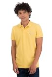 AMERICAN EAGLE OUTFITTERS American Eagle Outfitters - Polo ajustado y flexible para hombre (paquete de 1), Amarillo, 42