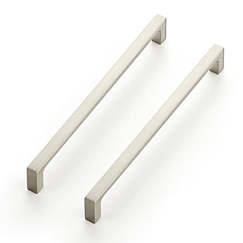 Image of Ravinte 5 Pack Solid 7-1 /2 Inch Square Cabinet Handles - Brushed Nickel Drawer Pulls - Kitchen Hardware