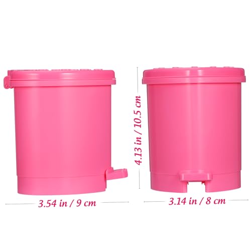 Caneca de basura de escritorio con forma de fresa miniatura 2