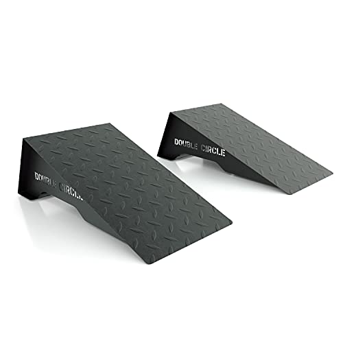 Double Circle Squat Wedge â€“ Professional Squat Ramp for Weightlifting and Fitness â€“ Squat Platform for Heel Elevated Squats and Calf Raises â€“ Heavy-Duty Anti-Slip Squat Blocks