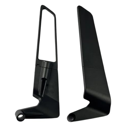 Espejos de motocicleta stealth winglets ajustables kit retrovisor negro 3