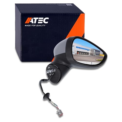 ATEC Germany 1x Rétroviseur extérieur électrique droit chauffant Rétroviseur latéral asphérique Compatible avec FORD FIESTA Mk6 (CB1, CCN), FIESTA Mk6 Van