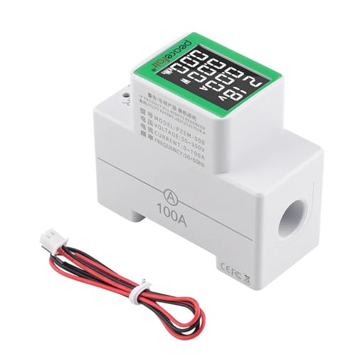 Medidor de voltaje y corriente multifunción PZEM-008, analizador digital CA 50-300V para riel DIN