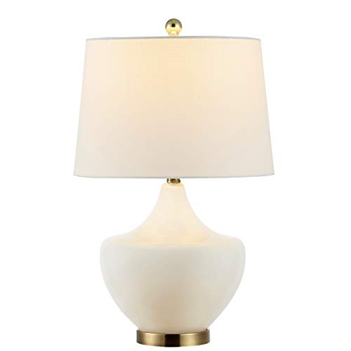 Lámpara de mesa de noche blanca SAFAVIEH 25 pulg