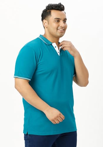 Image of Wear Your Opinion Men's Plus Size Tipped Polo Collar Neck Tshirt