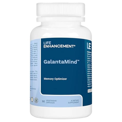 Life Enhancement Galantamind Brain Supplement for Memory and Focus - Vitamin B5 & Galantamine Supplement - Mental Clarity & Cognitive Enhancement (8mg - 90 Capsules Galantamind)