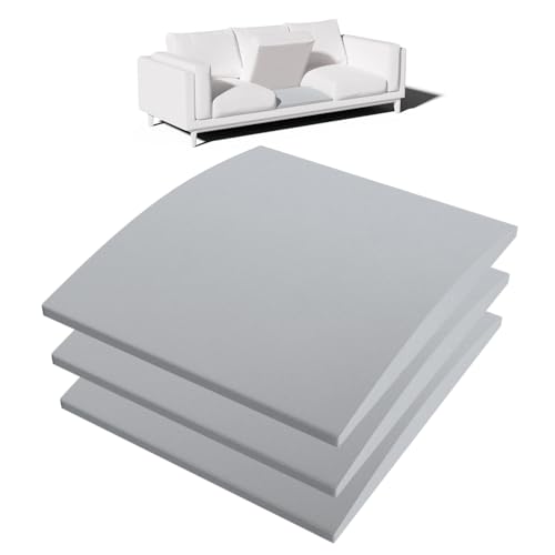 Foamagic Couch Cushion Support for Sagging Seat – 3 Pack 20x20x2 Inch Sofa Cushion Board Saver & Replacement Insert for Saggy Couch or Chair, Quick No-Tool Install with 40D High Density Foam