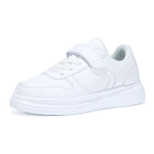 Kids Boys Girls Sneakers Hook & Loop Tennis Breathable Lightweight Toddler Shoes for Sport Outdoor Walking