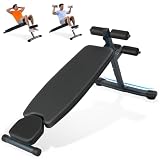 HEMERIS 3 Adjustable Sit Up Bench for Abs, Ab Bench for Home Gym(Black)