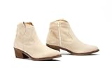 NOESLOMISMO BY DILEMA Bottines pour femme - Bottines fabriquées à la main en Espagne, Glace, 40 EU