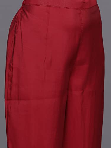 Image of INDO ERA Rayon Embroidered Straight Kurta With Pant & Dupatta Set For Women (KH9RD7029)