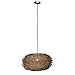 Produktbild QAZQA - Modern Rural Hängelampe I Pendellampe I Pendelleuchte braun Rattan - Hatch 45 I Wohnzimmer I Schlafzimmer - Kugel I Kugelförmig - LED geeignet E27