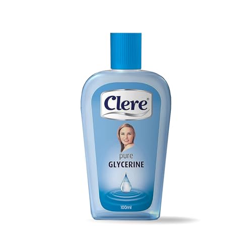 CLERE 100% Pure Glycerin Liquid for Versatile Body Skin Care Glycerine for Face Moisturizes Dry Skin & Softens Glycerol Reduces Stretch Marks 100 ml (Pack of 1) Sourced by Bronx International Ltd