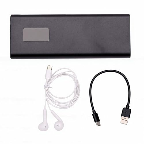 YUEHISY Grabadora de Audio Activada por Voz, Cancelación de Ruido AI, Reproducción de 65 Horas, Pantalla HD, Operación con una Sola Tecla, 400 MAh, para Tomar Notas en Conferencias (8GB)