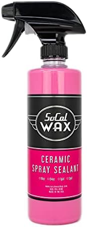 SoCal Wax Shop Ceramic Spray Sealant - Top Coat SIO2 Silica Car Sealant Spray for Ceramic Coating Boost and Mirror Shine Paint Polish - Car Detailing Products and Auto Care Accessories