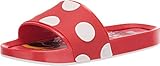 Melissa Kids Mel Beach Slide + Mickey And Friends II Slide Sandal, Red Off-White, Size 13 Little Kid