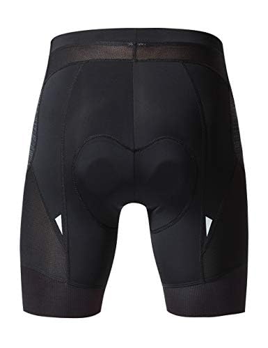 Eco-daily Men's Cycling Shorts Padded Bicycle Riding Half Pants Bike Biking Cycle Tights (Reflective Print-black, Large) - Thumbnail 3