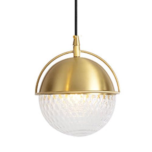 Suspension Ronde G9 en métal et verre luminaire à tête unique style moderne pour cuisine
