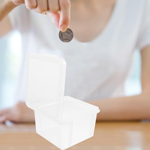 Caja transparente para almacenamiento de monedas, 2 piezas miniatura 3