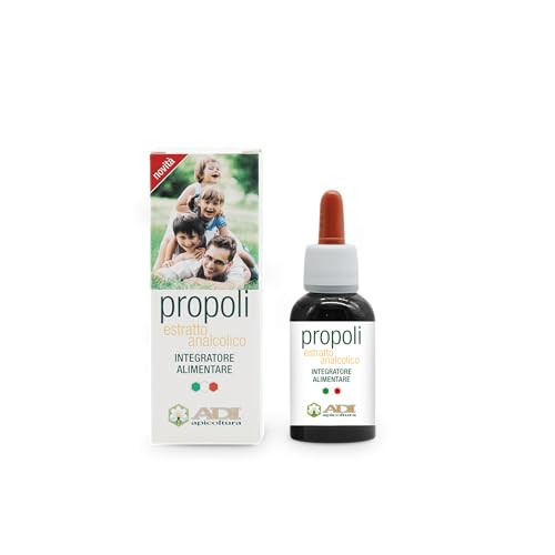 ADI - Estratto di Propoli Italiano, Analcolico, con Echinacea e Oli Essenziali - Raccolto da Apicoltura Selezionata - Made in Italy - 30ml