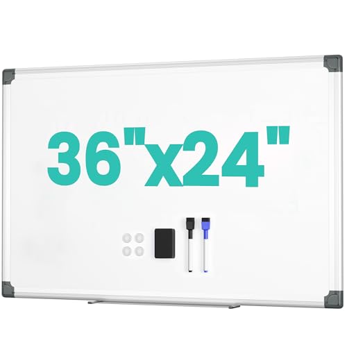 VUSIGN Magnetic Whiteboard for Wall, 36" x 24" Hanging Whiteboards