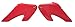 Maier USA Air Scoops Compatible/Replacement for 01-03 Honda XR80 / XR100 - Fighting Red - 60020-12