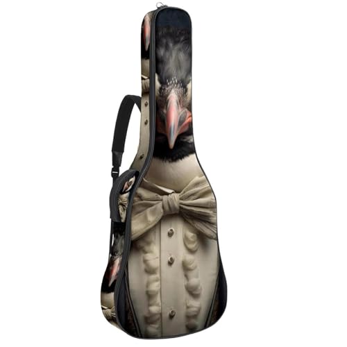 Sac pour guitare imperméable avec couche de protection antichoc et multiples poches de rangement