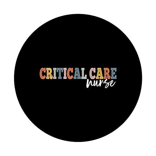 Critical Care Nurse Registered Nurse RN LPN PopSockets Swappable PopGrip, Black - Image 3