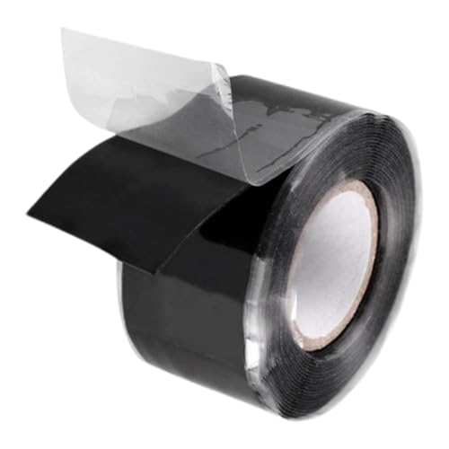 EXHUMKY Cinta Adhesiva para Tuberías 30 M Cinta de Teflón Resistente para Juntas y Reparación de Fugas Autoadhesiva Negra para Fontanería y Uso Exterior