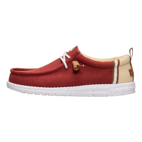 Image of HEYDUDE Men's Wally Craft Linen Slip-On Loafers | Lightweight Comfortable Shoes | Travel Ready Casual Walking Sneakers