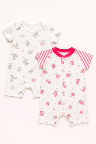 Image of TuddyBuddy 100% Cotton Romper /Jumpsuit /Bodysuit Set for Baby (Pack of 2 Playsuits)