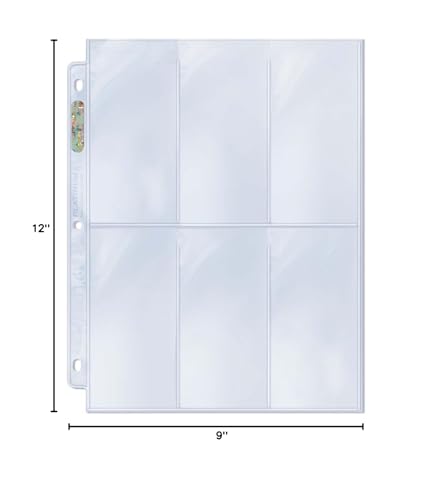 Image of Ultra Pro 1-Pocket Platinum Page with 8 inch X 10 inch Pocket 100 ct.