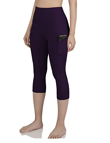 image for ODODOS Women's High Waist Yoga Capris with Pockets,Tummy Control,Worko