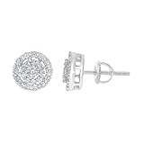 Wholesale Diamonds 10K White Gold .20 Carat Men's Women's Natural Diamond Earrings Studs 10k White Gold (0.20 ct, H-I Color, SI2-I1 Clarity)